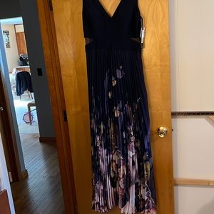Blue floral formal dress size 12